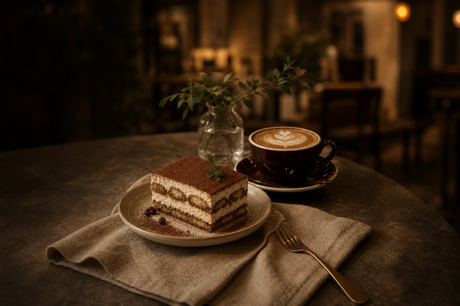 CAFE, LOCAL 티라미수와 라떼 히어로 이미지