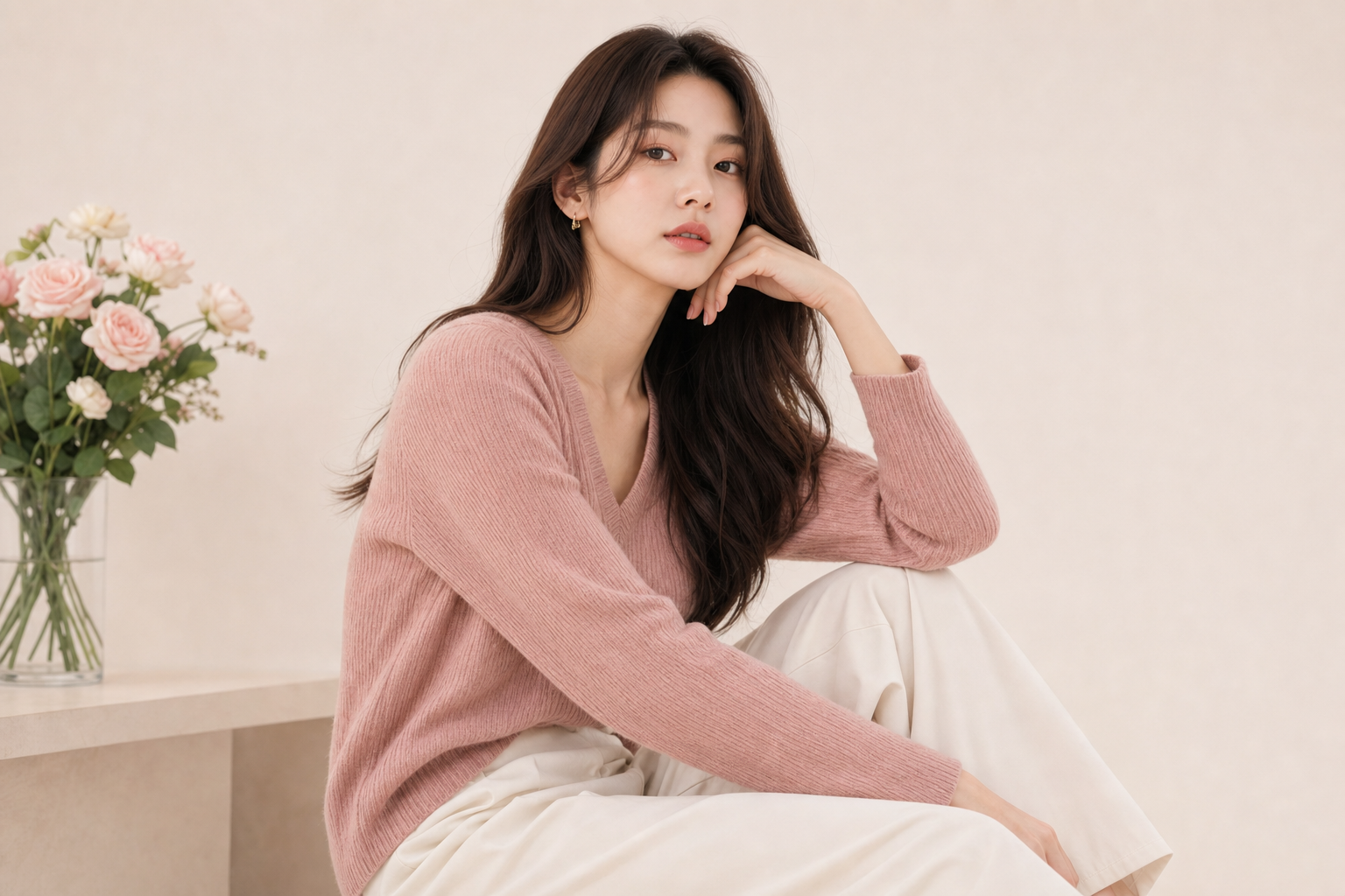 소프트 라운드 니트